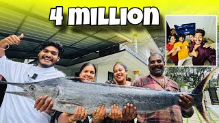 40 KG KING FISH 🔥  4 MILLION CELEBRATION [upl. by Aicatsan]