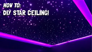 How To Build DIY Star Ceiling Magnetic 🧲 Panels amp Star Light For My Home Theater HOW TO GUIDE [upl. by Eelinnej974]