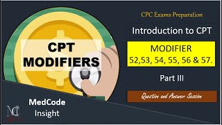 CPT modifiers with examples Part 3 [upl. by Erastes]