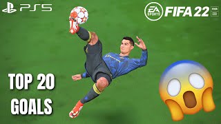 FIFA 22  TOP 20 GOALS 3  4K [upl. by Ydoj865]