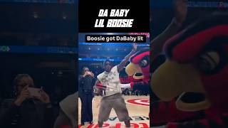 Da Baby amp Lil Boosie Hawks Mascot Takes T Shirt Gun From Him shorts [upl. by Ymmac225]