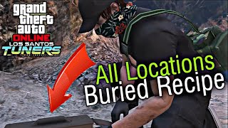 TODAS LAS UBICACIONES DE LA RECETA ENTERRADA 🤯 ALL LOCATIONS OF THE BURIED RECIPE  GTA 5 ONLINE [upl. by Nairret]