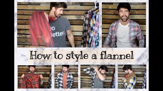 HOW TO STYLE FLANNEL  6 WAYS [upl. by Osswald]