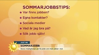 Så här ska du göra för att få ett sommarjobb  Nyhetsmorgon TV4 [upl. by Gnas740]