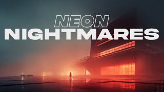 Neon Nightmare  Youre walking through an empty dystopian cityscape Dark Ambient 1 HOUR [upl. by Nylaehs735]