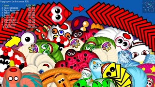 Snake Worm Zoneio New Epic Level Gamepaly And Biggest Slither ever loom parynhar [upl. by Vernice954]