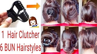 How To Tuck Clutcher ProperlyClutcher Bun HairstylesEveryday HairstylesAlwaysprettyuseful [upl. by Aroda]