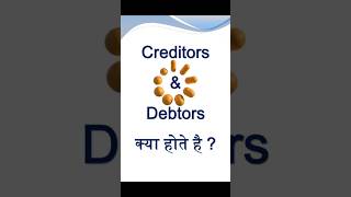 what is debtors and creditors  debtors or creditors kya hote h shorts tally tallycourse [upl. by Inasah618]