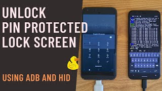 How to unlock PIN protected Android device using ADB and HID method  Brute force  Rubber Ducky [upl. by Golanka]