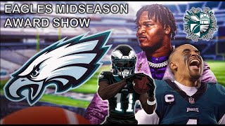 Eagles vs Cowboys Breakdown I Eagles Midseason Awards Grades amp Report Cards [upl. by Nosnevets902]