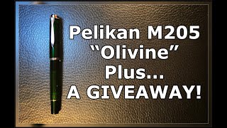 Pelikan Classic M205 Olivine Unboxing and Review [upl. by Surtemed]