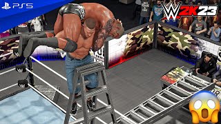 WWE 2K23  Randy Orton vs John Cena  Tables Ladders amp Chairs Match  PS5™ 4K60 [upl. by Horbal]