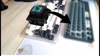 Royal Kludge RK68 Modding  Jwick Blue switches soundtest [upl. by Adiasteb450]