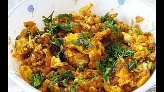 Khagina  Anda Bhurji  Easy Recipe  ANDEY KA KHAGINA [upl. by Llenad]