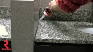 Richelieu Hardware  How to properly apply sealant [upl. by Kerad]