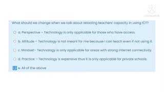 VINSET 20 DAY 1 ANSWER KEY Retooling of Teachers Capacity in Using ICT and Emerging Technologies [upl. by Aharon]