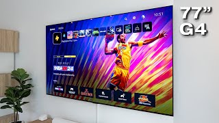 LG G4 OLED 77quot – Best TV in 2024 Full Setup amp First Impressions [upl. by Machos560]