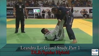 BJJ Scout Leandro Lo Guard Study Part 1  DLRSpider Hybrid Guard [upl. by Dart]