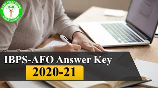 IBPS AFO Answer Key 202021 [upl. by Lionel453]