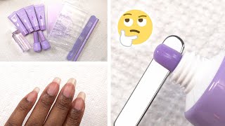 Trying Makartt Purple Polygel Kit from Amazon Prime [upl. by Aicerg677]