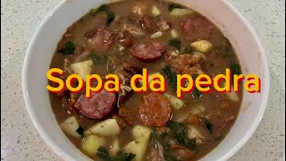 Sopa da pedra  prato tradicional de Almeirim Portugal 🇵🇹 [upl. by Elokcin]