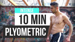 10 MIN PLYOMETRIC HIIT WORKOUT  Speed  Vertical Jump Workout [upl. by Delp]