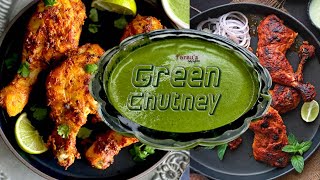 Green chutneyRestaurant style green chutneyMint chutneyFarsus Recipes [upl. by Hgielah]