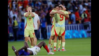 Spain vs France Olympics Paris 2024 Mens Football Final  First amp Second Half Highlights [upl. by Neslund]