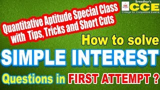 SIMPLE INTEREST CONCEPT SHORTCUTS TRICKS QUESTIONS AND ANSWERS FOR IBPS RRB SBI SSC EXAMS [upl. by Nedra]