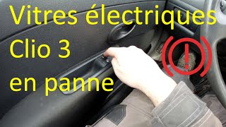 Réparation vitres électriques Clio 3 problème ou panne [upl. by Ilegna]