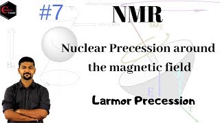 NMR SPECTROSCOPY 07  PRECESSION OF NUCLEUS  LARMOR FREQUENCY [upl. by Arrek]