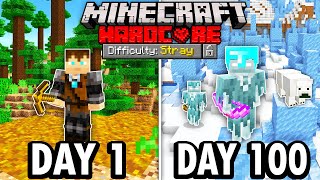 I Survived 100 Days as a STRAY in Hardcore Minecraft Here’s What Happened [upl. by Jarietta]