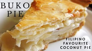 Buko Pie  Filipino Coconut Pie [upl. by Yonina560]