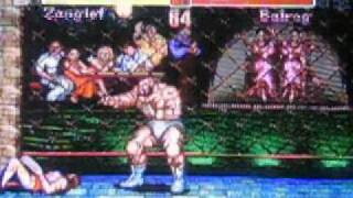 SNES SSF2 Zangief Gameplay 22 [upl. by Margret]