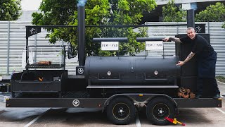 Lighting the big smoker for the kilcoy team [upl. by Ahsienauq]