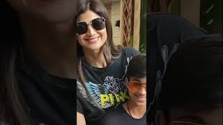 Viaan massages mom Shilpa Shettys feet shortvideo [upl. by Radu]