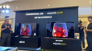 DEMO Conventional LED TV vs Sharp Aquos XLED TV [upl. by Airdua]