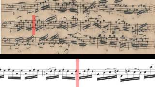 BWV 1007  Cello Suite No1 Scrolling [upl. by Okorih]