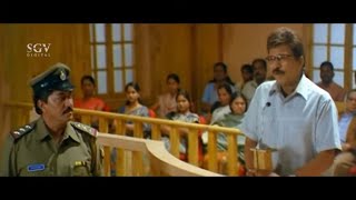 Beautiful Climax Scene of School Master Kannada Movie  Vishnuvardhan  Devaraj  Thara [upl. by Hessney]