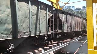 LOCOMOTORA DIESEL 63 EN EL PUENTEACERIAS PAZ DE RIO VID8 [upl. by Raclima569]