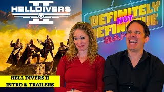 Helldivers 2 All Trailers and Intro Reaction [upl. by Helena]