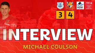 INTERVIEW  Michael Coulson after Bishop Auckland A [upl. by Anaibib]