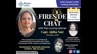 Fireside Chat Capt Ajitha Nair [upl. by Ritch]