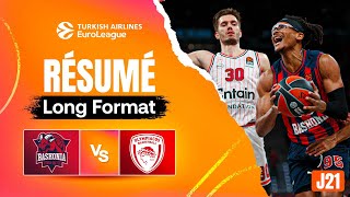 Soirée de highlights à Vitoria   Baskonia vs Olympiacos  Résumé EuroLeague J21 [upl. by Namad]