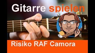 Risiko RAF Camora Guitar Tutorial [upl. by Ruthe640]