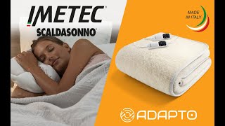 SCALDASONNO IMETEC ADAPTO  Coperta elettrica Il calore che si prende cura di te imetec [upl. by Eatnahs]