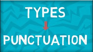 Punctuation  Types of Punctuation  Six Types  Examples  Exercise Punctuation [upl. by Luing]