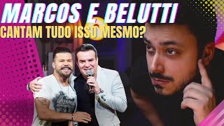 Reagindo à dupla MARCOS E BELUTTI cantando clássico do rock [upl. by Dias668]