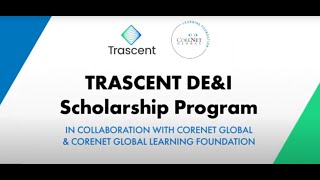 Trascent DEI 2023 Scholarship Recipients Announcement video with Rakesh Kishan and Angela Cain [upl. by Aneelehs]