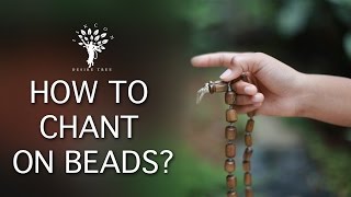 How to Chant on Beads Chanting Hare Krishna mantra on beads [upl. by Novyat]